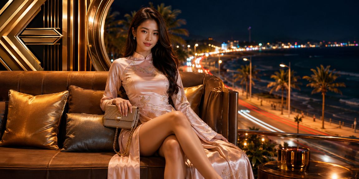Người chơi casino trong trang phục áo dài tại khu nghỉ dưỡng Mũi Né